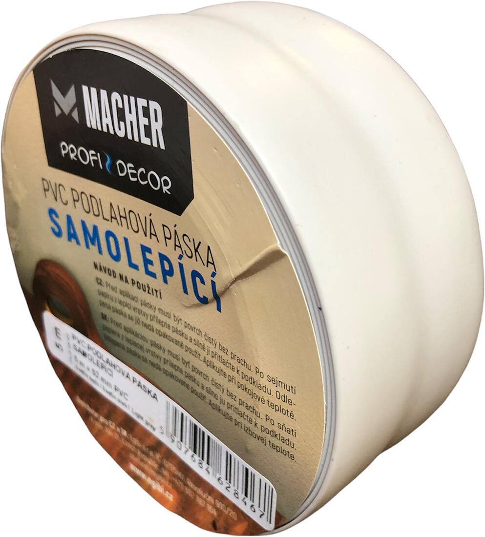 lemovka podlahová samolepicí 52mm/5m PVC ŠE sv. 0.42 Kg MTA MAXMIX Sklad14 801005