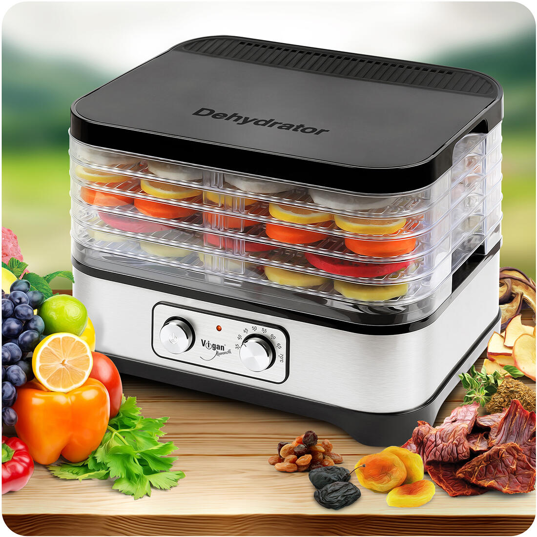 sušička potravin ESP1N 250W nerez 2.5 Kg MAXMIX Sklad14 218230