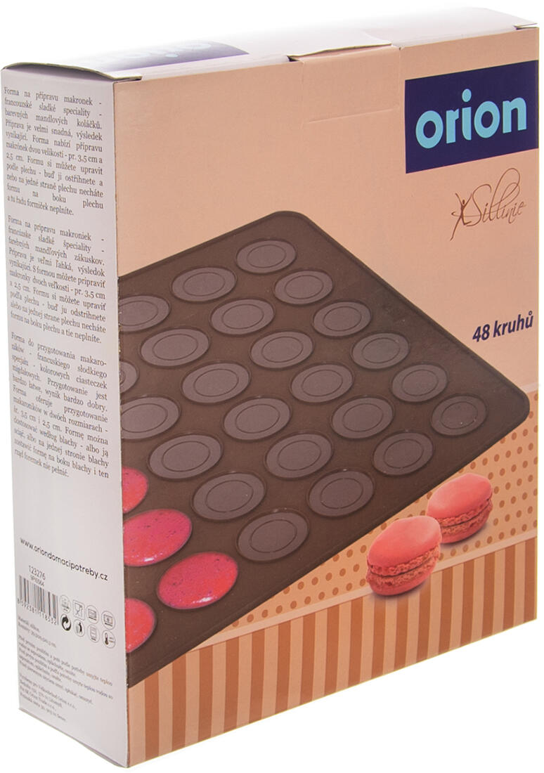 forma na makronky 48ks 39,5x29,5x0,3cm silikon HN 0.19 Kg MTA MAXMIX Sklad14 282143