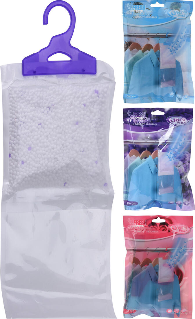 pohlcovač vlhkosti s háčkem 210g mix 3 vůní 0.23 Kg MTA MAXMIX Sklad14 386374