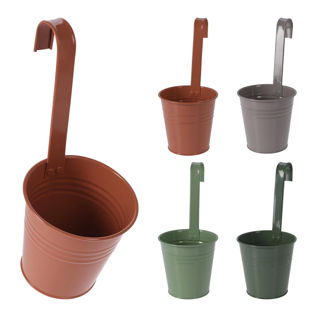 květináč dekorační 13cm závěsný, plech mix barev 0.16 Kg MTA MAXMIX Sklad14 386390