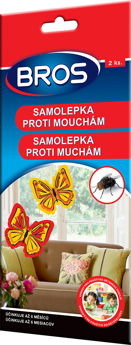 samolepky proti mouchám (2ks) BROS 0.03 Kg MAXMIX Sklad14 919636 42