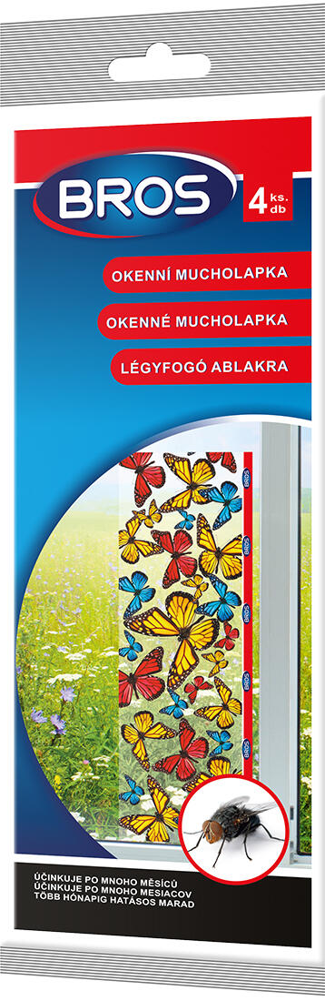 mucholapka okenní pásová (4ks) BROS 0.03 Kg MTA MAXMIX Sklad14 919639