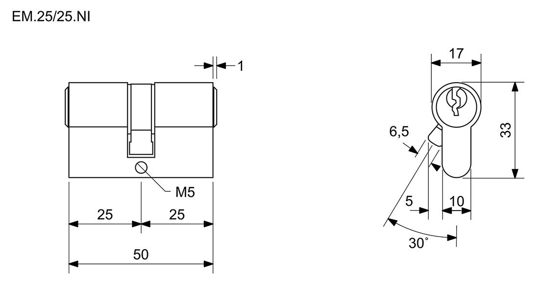 vložka stavební EURO MINUS 25+25 3kl. Ni  RICHTER 0.18 Kg MTA MAXMIX Sklad14 495102