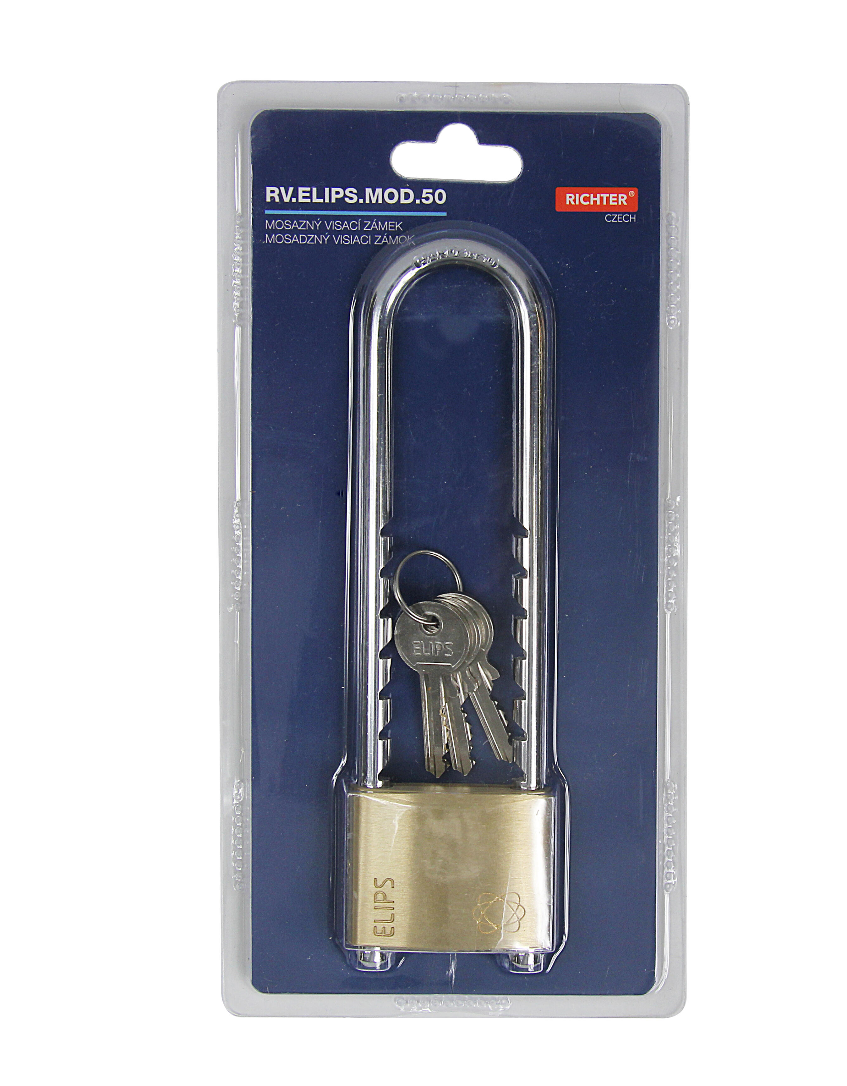 zámek visací ELIPS 50 nastavitelný v rozsahu 60-150mm 3kl. 0.32 Kg MTA MAXMIX Sklad14 495132