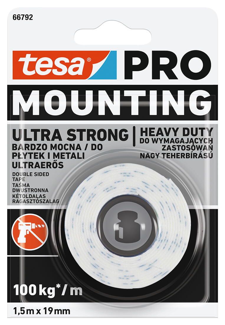 páska montážní Ultra Strong 19mmx1,5m TESA 0.01Kg MAT MAXMIX Sklad14 499404