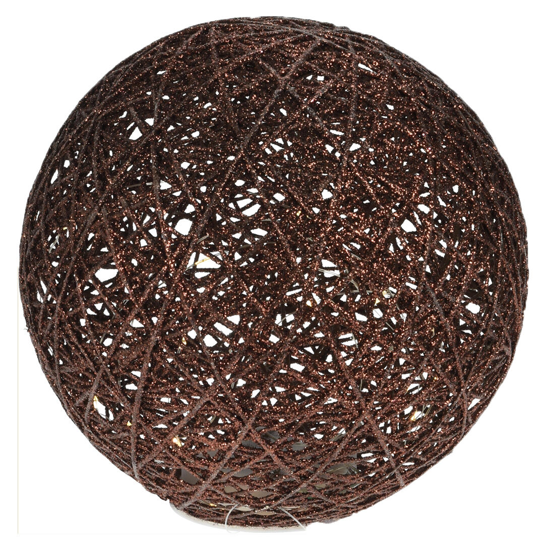 dekorace KOULE 20cm, kov., 20LED, s časovačem HN 0.1 Kg MTA MAXMIX Sklad14 386557