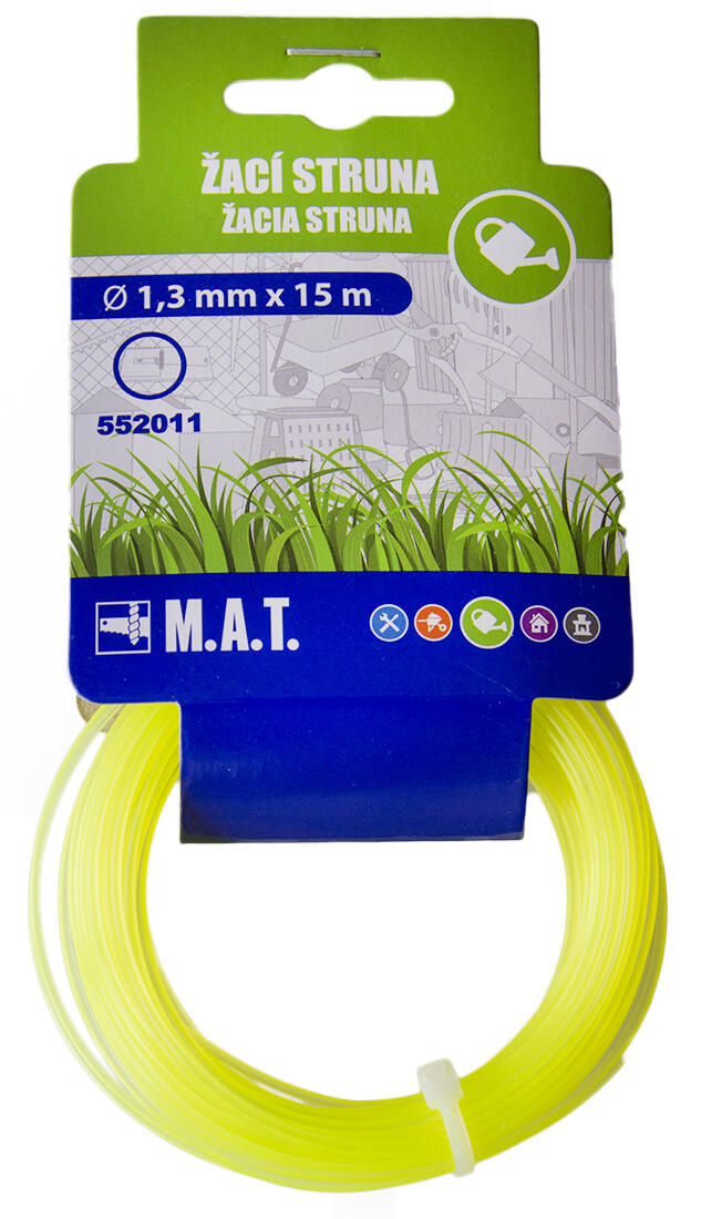 struna 1,3/15m kruh 0.03Kg MAT MAXMIX Sklad14 552011