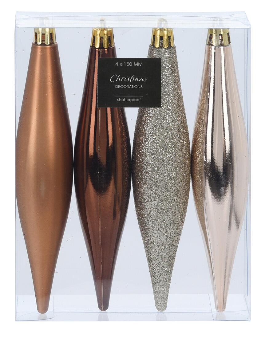 ozdoba vánoční RAMPOUCH 15cm HN,ZLA mix (4ks) 0.03 Kg MTA MAXMIX Sklad14 386603