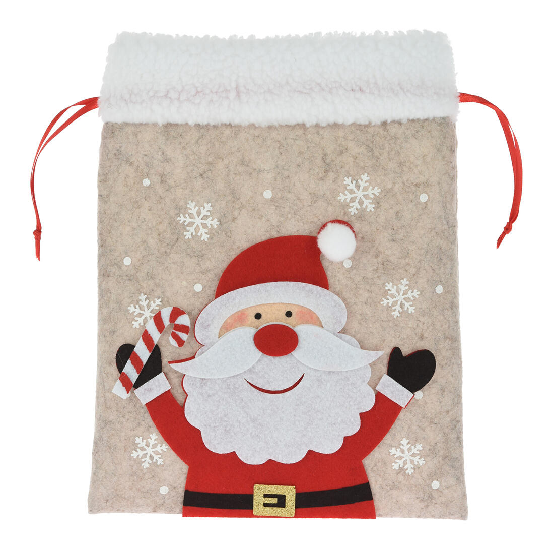 sáček MIKULÁŠSKÝ, VÁNOČNÍ 26cm filc mix dekorů 0.03 Kg MTA MAXMIX Sklad14 386611