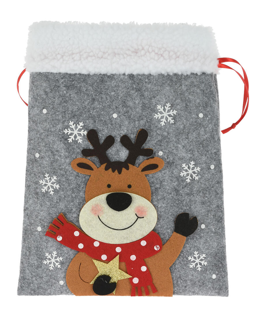 sáček MIKULÁŠSKÝ, VÁNOČNÍ 26cm filc mix dekorů 0.03 Kg MTA MAXMIX Sklad14 386611