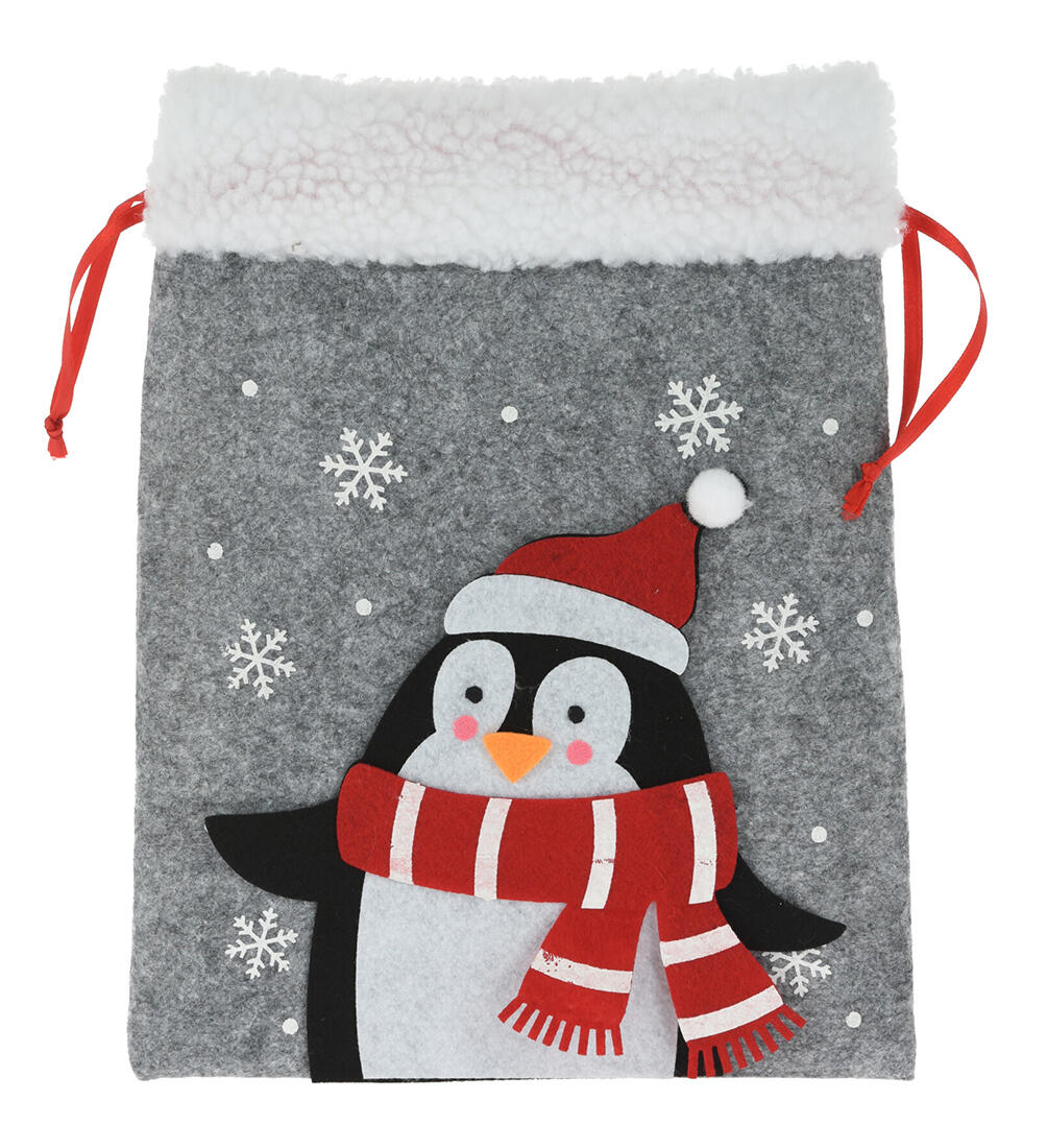 sáček MIKULÁŠSKÝ, VÁNOČNÍ 26cm filc mix dekorů 0.03 Kg MTA MAXMIX Sklad14 386611
