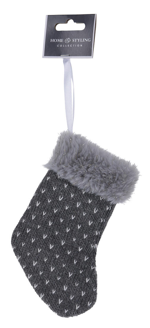 dekorace závěsná mix RUKAVICE/PUNČOCHA/ČEPICE 15cm BÍ,ŠE 0.01 Kg MTA MAXMIX Sklad14 386612
