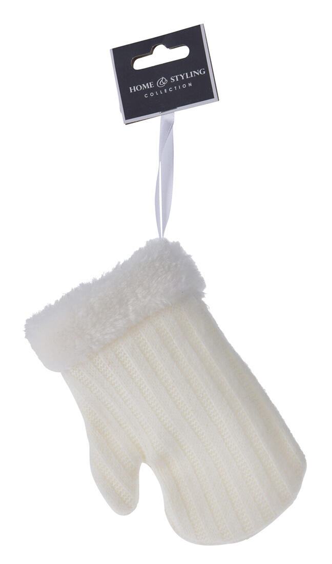 dekorace závěsná mix RUKAVICE/PUNČOCHA/ČEPICE 15cm BÍ,ŠE 0.01 Kg MTA MAXMIX Sklad14 386612