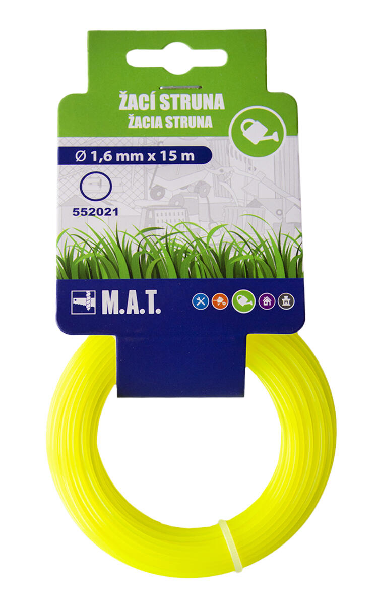 struna 1,6/15m kruh 0.04Kg MAT MAXMIX Sklad14 552021