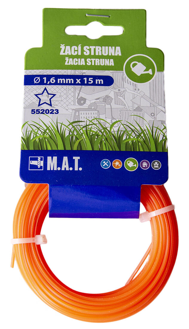 struna 1,6/15m hvězda 0.04Kg MAT MAXMIX Sklad14 552023