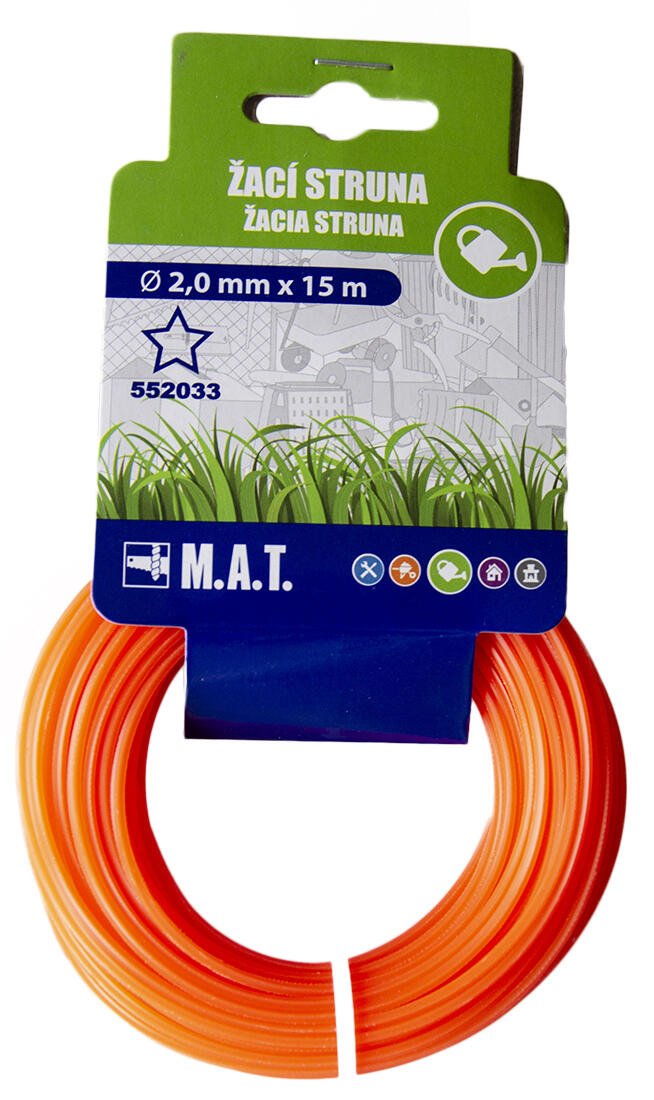 struna 2,0/15m hvězda 0.05Kg MAT MAXMIX Sklad14 552033