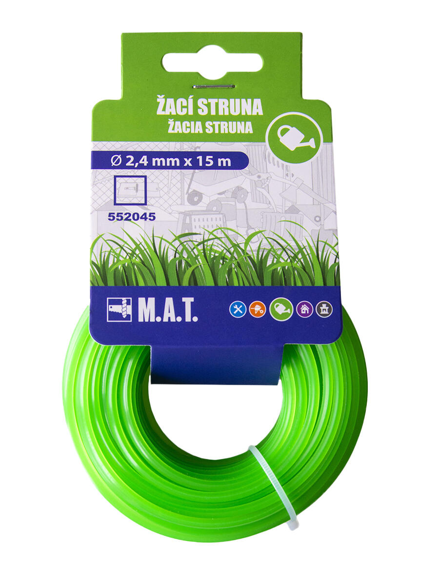 struna 2,4/15m čtverec 0.1 Kg MTA MAXMIX Sklad14 552045