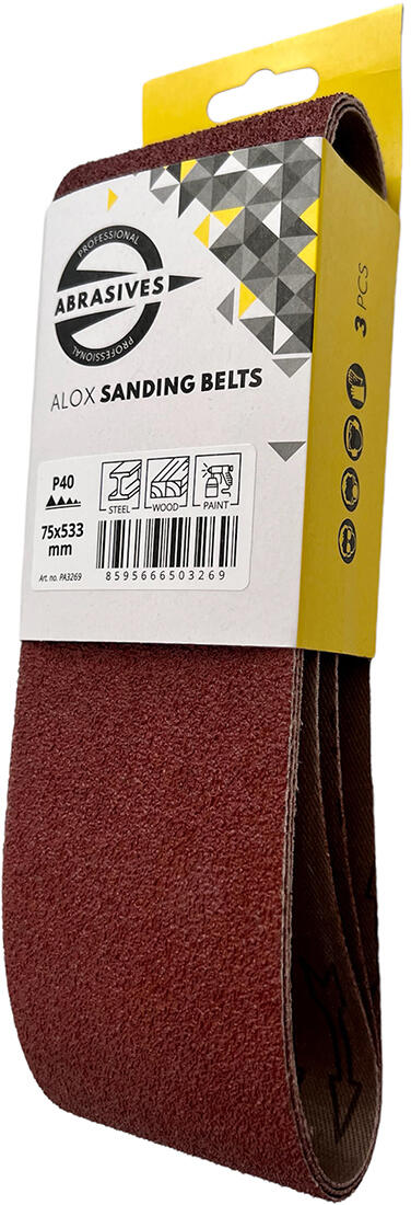 pás do ručních brusek 75x533mm zr.120  (3ks) 0.11 Kg MTA MAXMIX Sklad14 530296