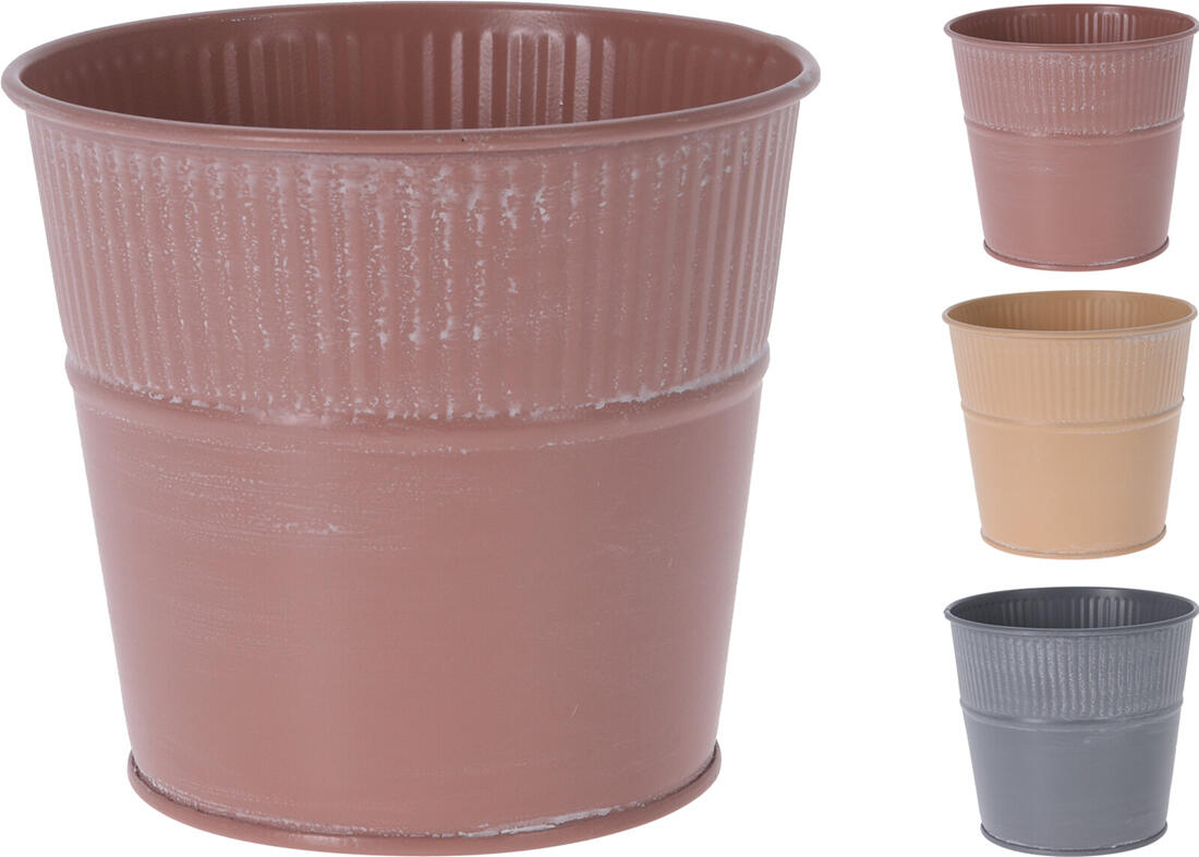 květináč dekorační 12,5cm kov mix barev 0.09 Kg MTA MAXMIX Sklad14 386646