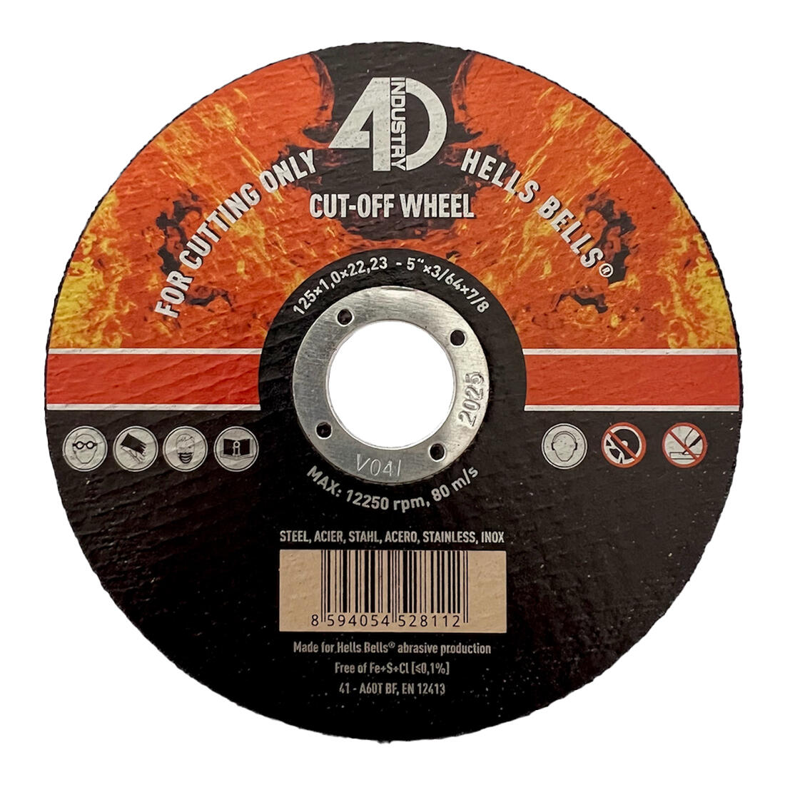 kotouč řez. na ocel a nerez 125x1,0x22,2mm 0.04 Kg MTA MAXMIX Sklad14 530351