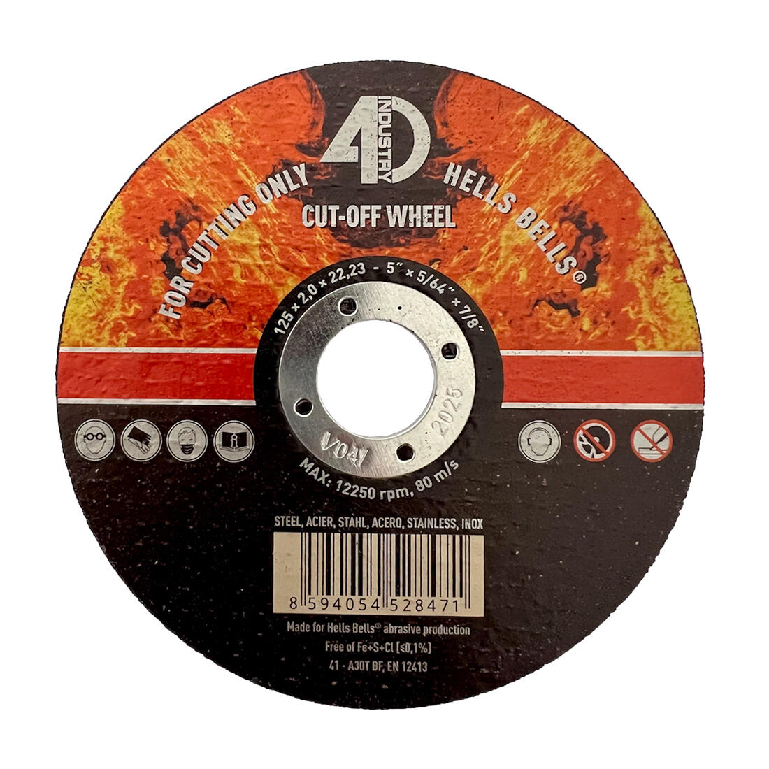 kotouč řez. na ocel a nerez 125x2,0x22,2mm 0.06 Kg MTA MAXMIX Sklad14 530354