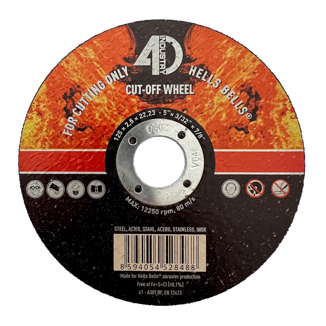 kotouč řez. na ocel a nerez 125x2,5x22,2mm 0.07 Kg MTA MAXMIX Sklad14 530355