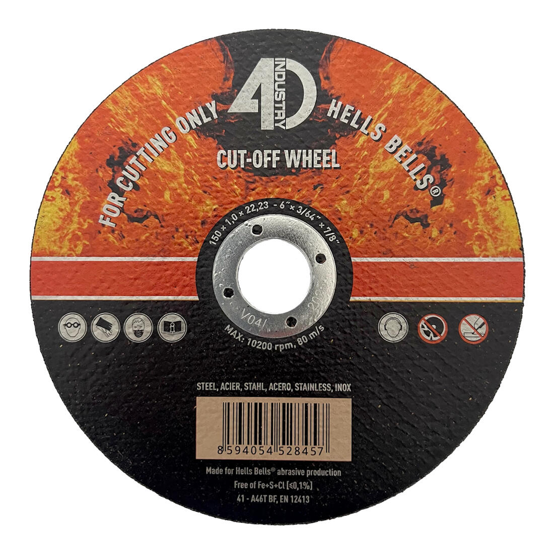 kotouč řez. na ocel a nerez 150x1,0x22,2mm 0.05 Kg MTA MAXMIX Sklad14 530361