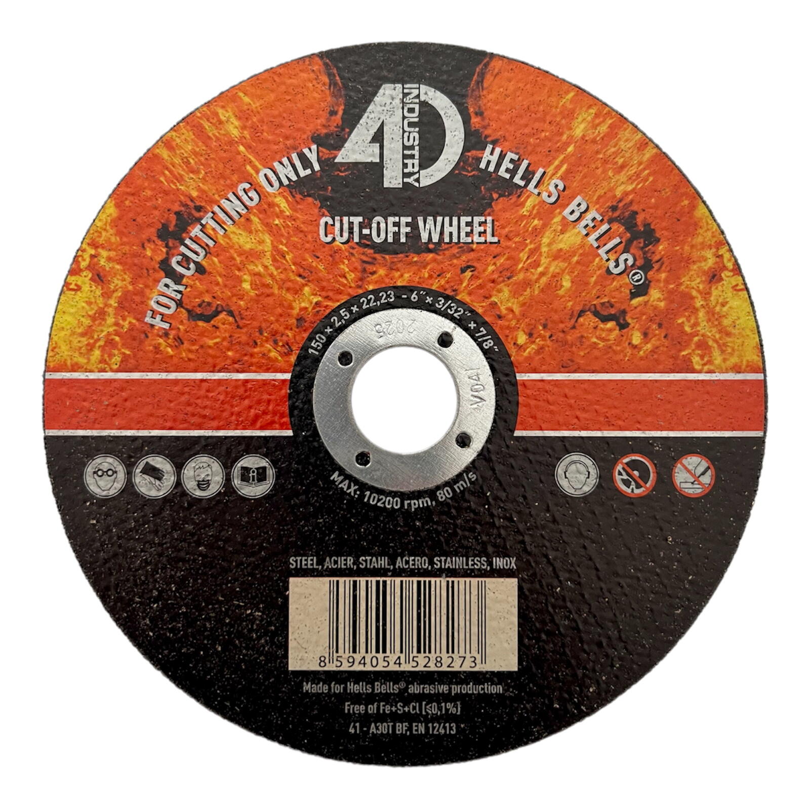 kotouč řez. na ocel a nerez 150x2,5x22,2mm 0.1 Kg MTA MAXMIX Sklad14 530364