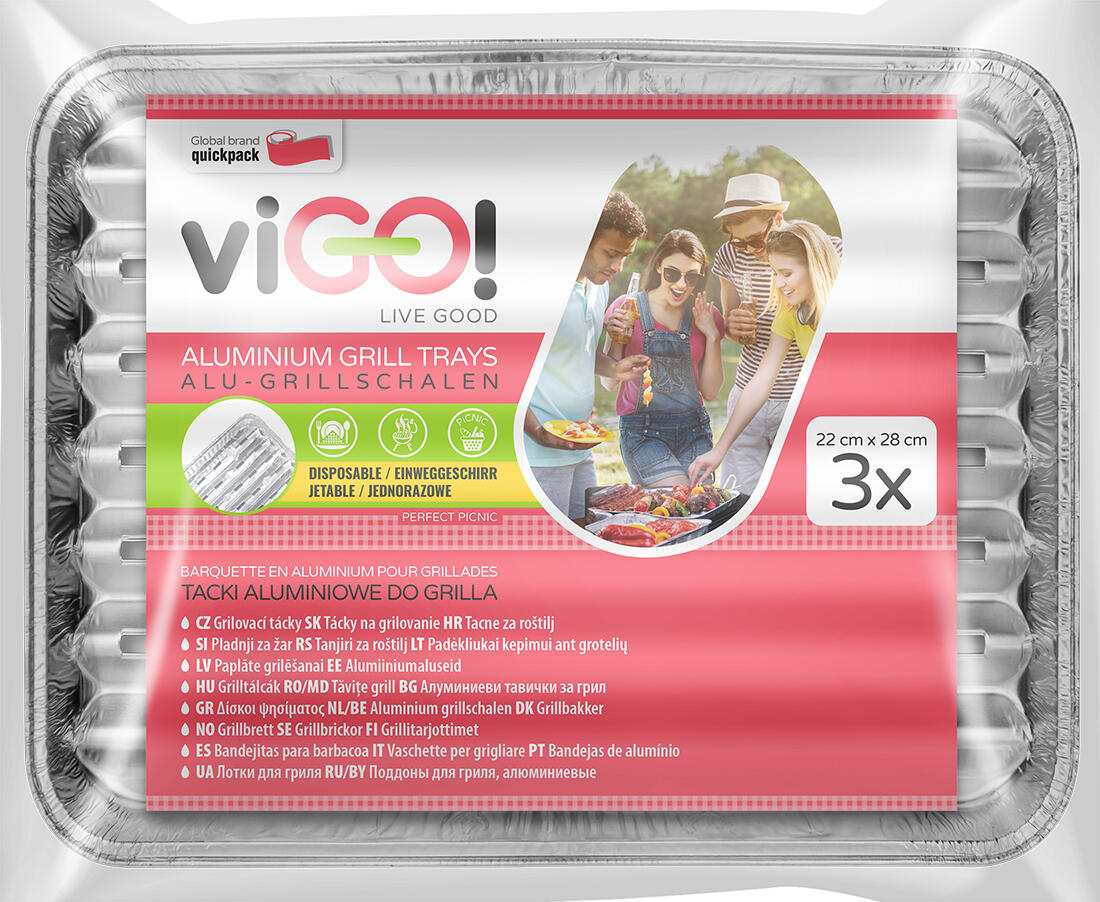 miska grilovací 28x22cm Al (3ks) 0.03Kg MAT MAXMIX Sklad14 281599