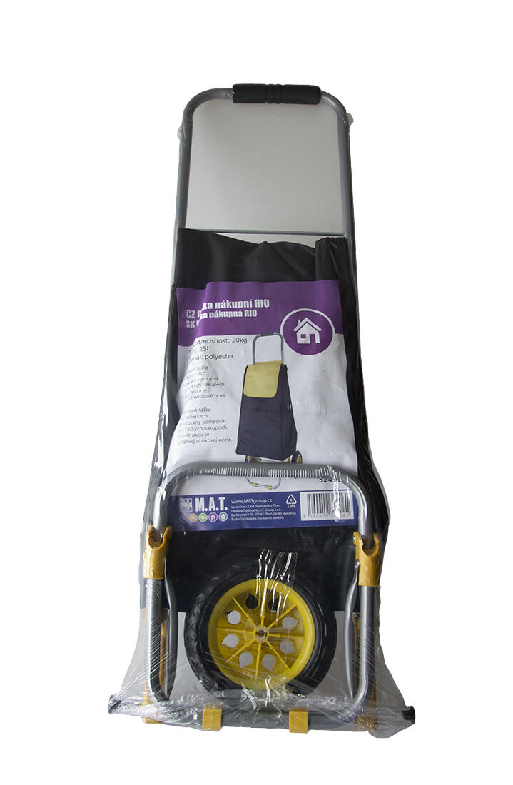 taška nákupní RIO 25l, nosnost 20kg ČER/ŽL 1.25 Kg MTA MAXMIX Sklad14 324939