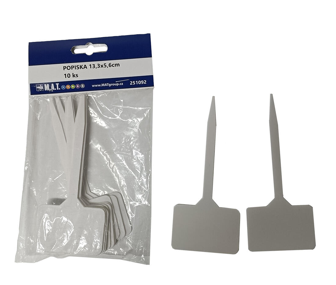 popiska 13,3x5,6cm (10ks) 0.03 Kg MTA MAXMIX Sklad14 251092