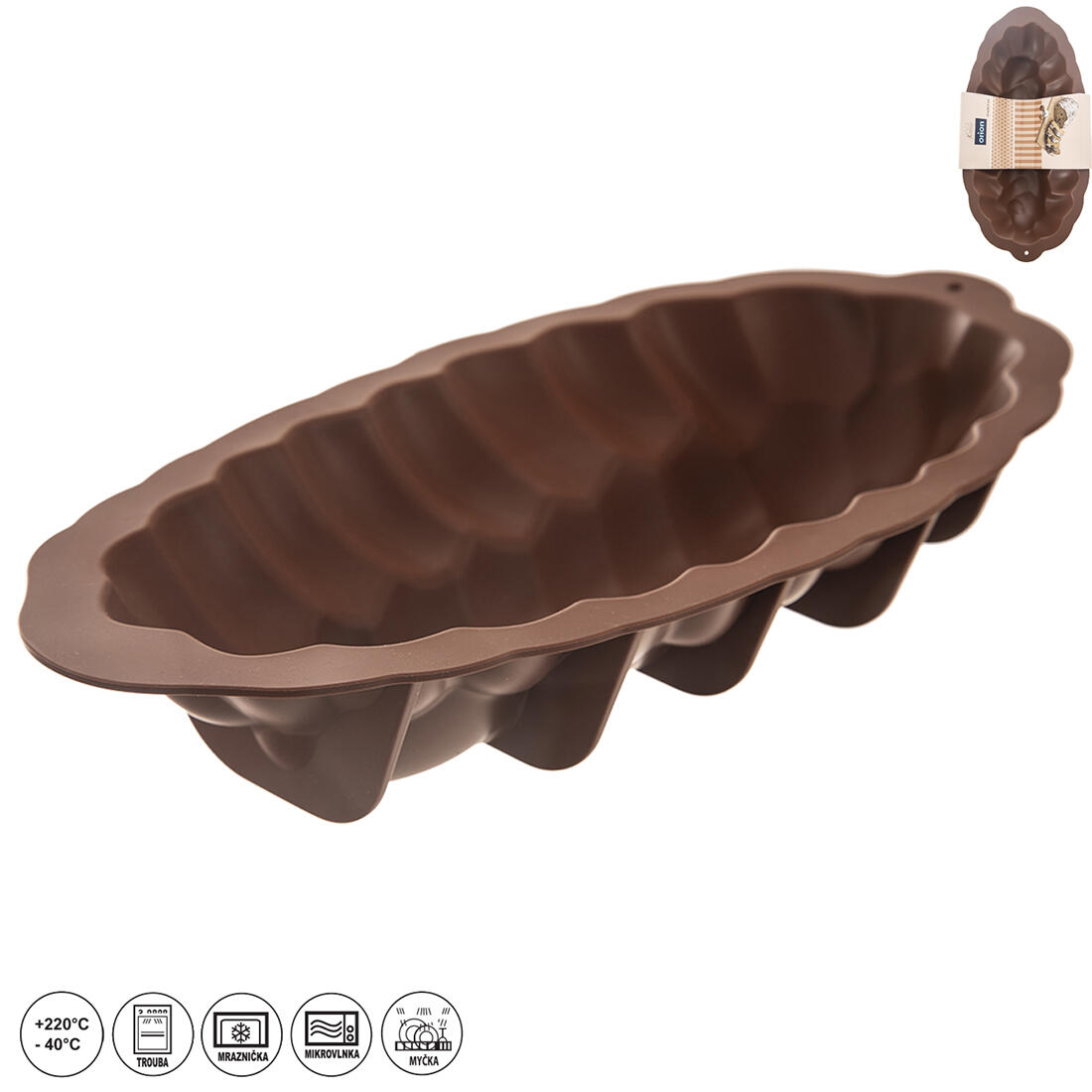 forma na vánočku silikonová 41x20,5x7cm 0.33 Kg MTA MAXMIX Sklad14 282132