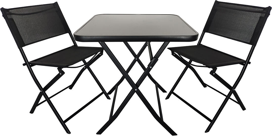 set zahradní ocel/textilén/sklo stůl + 2 židle ČER 4.5 Kg MAXMIX Sklad14 797012 11