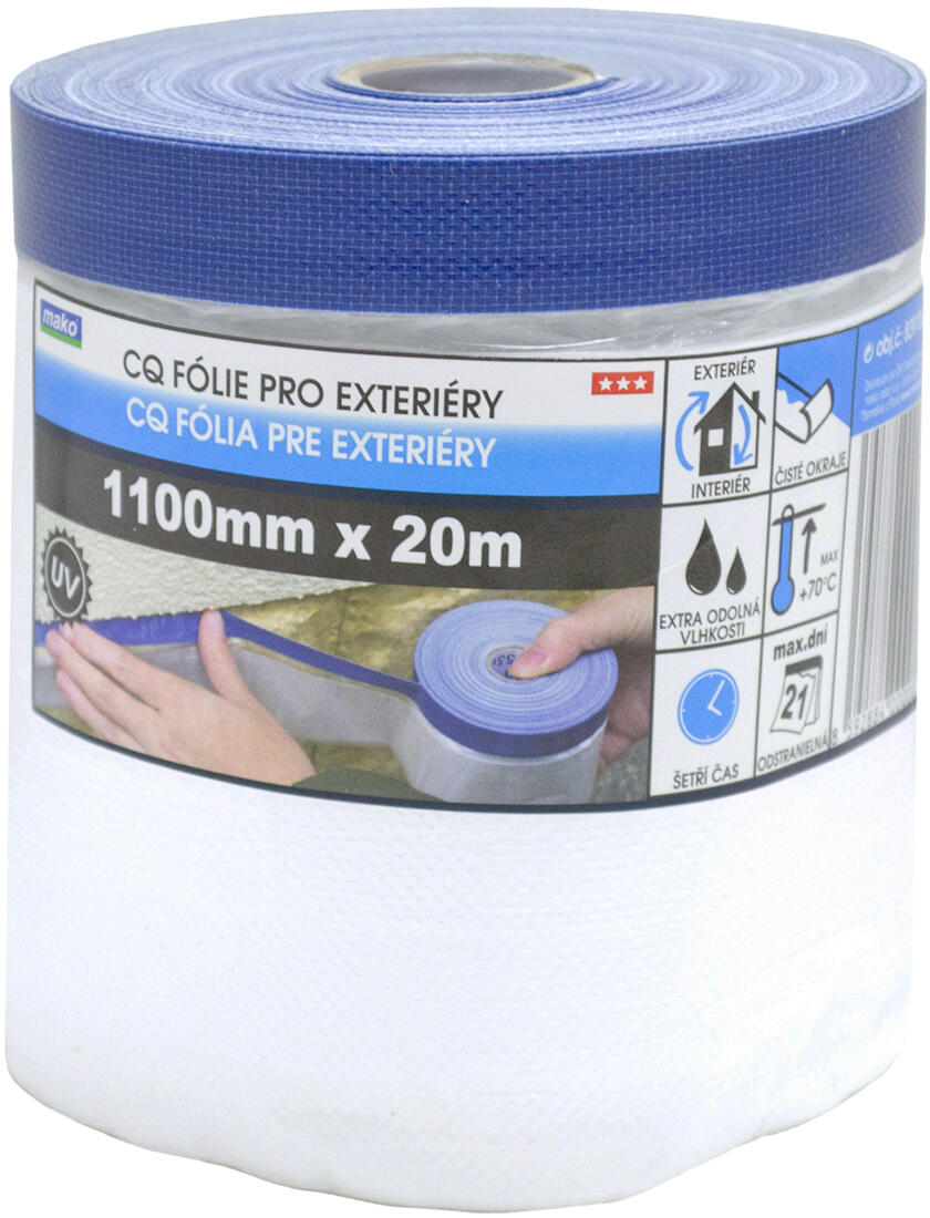 páska krycí exteriérová 110cmx20m samolepicí se zakrývací folií 0.26 Kg MTA MAXMIX Sklad14 825581