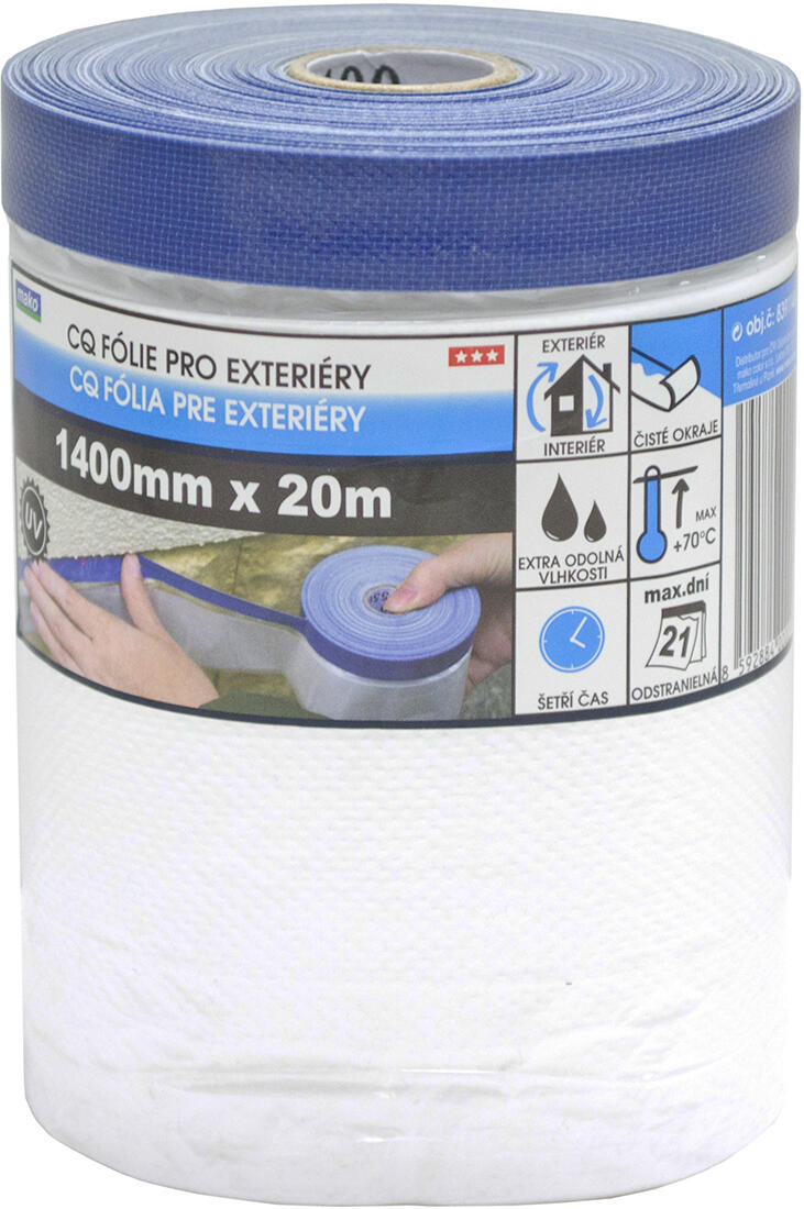 páska krycí exteriérová 140cmx20m samolepicí se zakrývací folií 0.29 Kg MTA MAXMIX Sklad14 825582