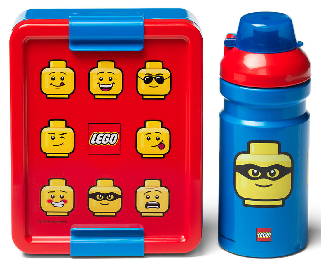 box svačinový 20x17,3x7,1cm+láhev 390ml,PP+silikon LEGO ICONIC CLASSIC sada 2díl. 0.24 Kg MAXMIX Sklad14 716795 304