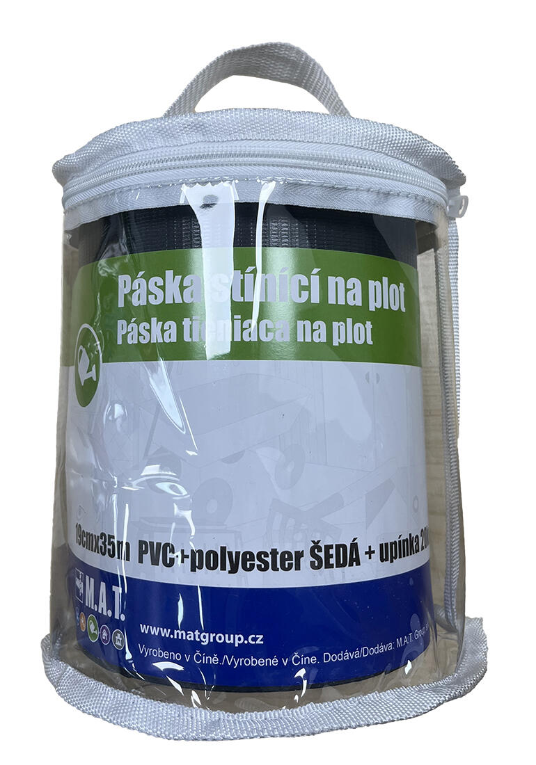 páska stínící na plot 19cmx35m PVC+polyester ŠE + upínka 20ks 2.66 Kg MTA MAXMIX Sklad14 572302