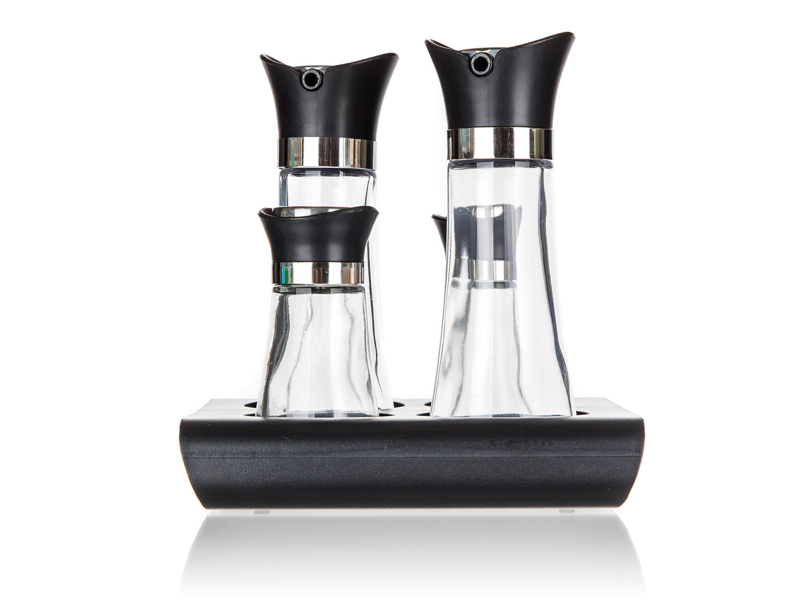 slánka a pepřenka+nádobka na olej a ocet skl./PH, se stoj. EXCELLE 0.69 Kg MTA MAXMIX Sklad14 369824