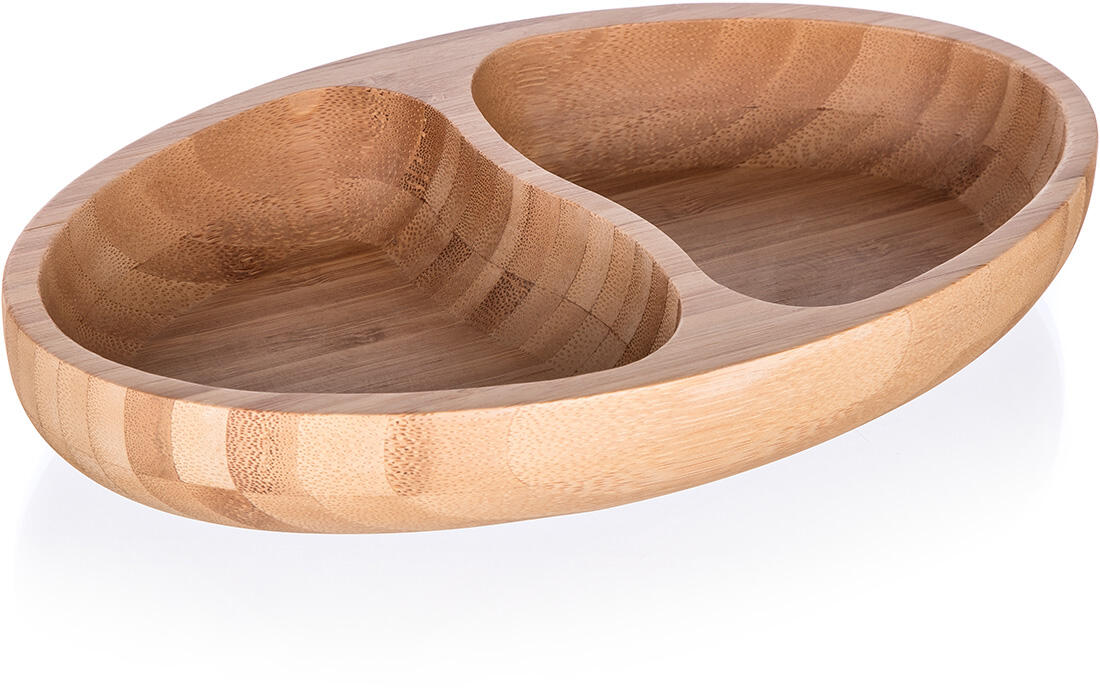 miska 24x13,5x4cm dělená bambus BRILLANTE 0.38 Kg MTA MAXMIX Sklad14 369847