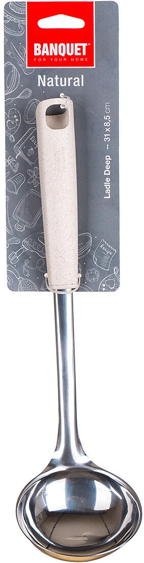 naběračka 32x8,4cm NATURAL nerez/PP 0.12 Kg MTA MAXMIX Sklad14 369851