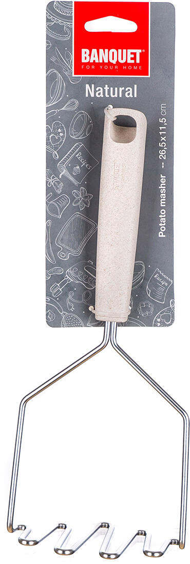 šťouchadlo na brambory 25x12cm NATURAL nerez/PP 0.1 Kg MTA MAXMIX Sklad14 369856