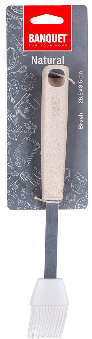 mašlovačka silikon 27x3,5cm NATURAL nerez/PP 0.07 Kg MTA MAXMIX Sklad14 369860