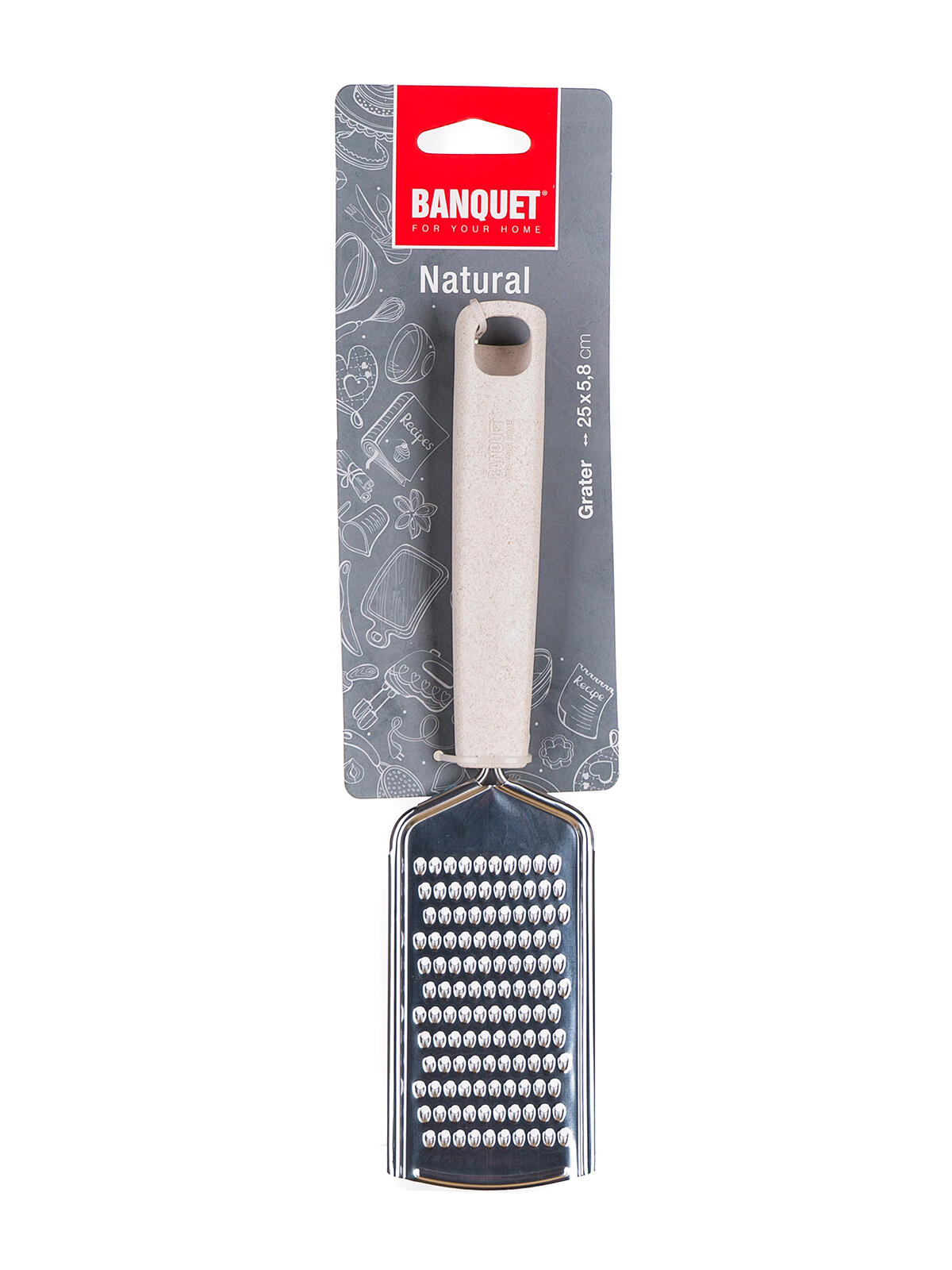 struhadlo 24,5x5,7cm NATURAL nerez/PP 0.07 Kg MTA MAXMIX Sklad14 369866