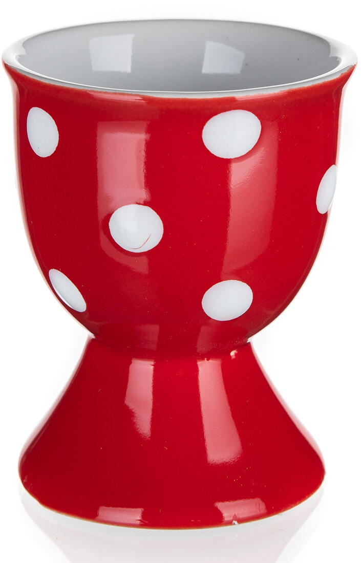 kalíšek na vajíčko 7cm puntíky ČRV keramický 0.1 Kg MTA MAXMIX Sklad14 369957
