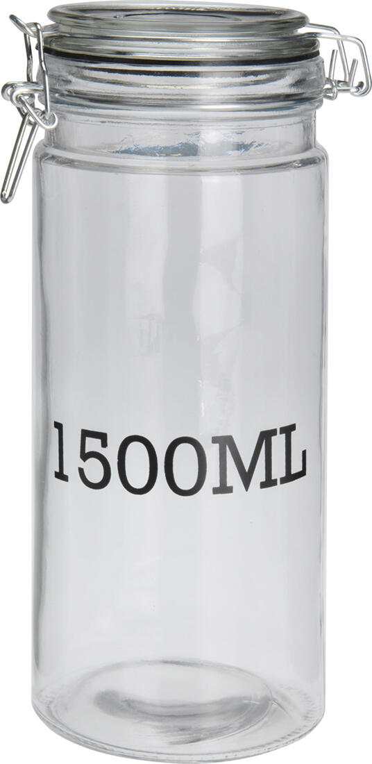dóza hermetická 1500ml skl. s patentním uzávěrem, potisk 0.8 Kg MAXMIX Sklad14 386699 6