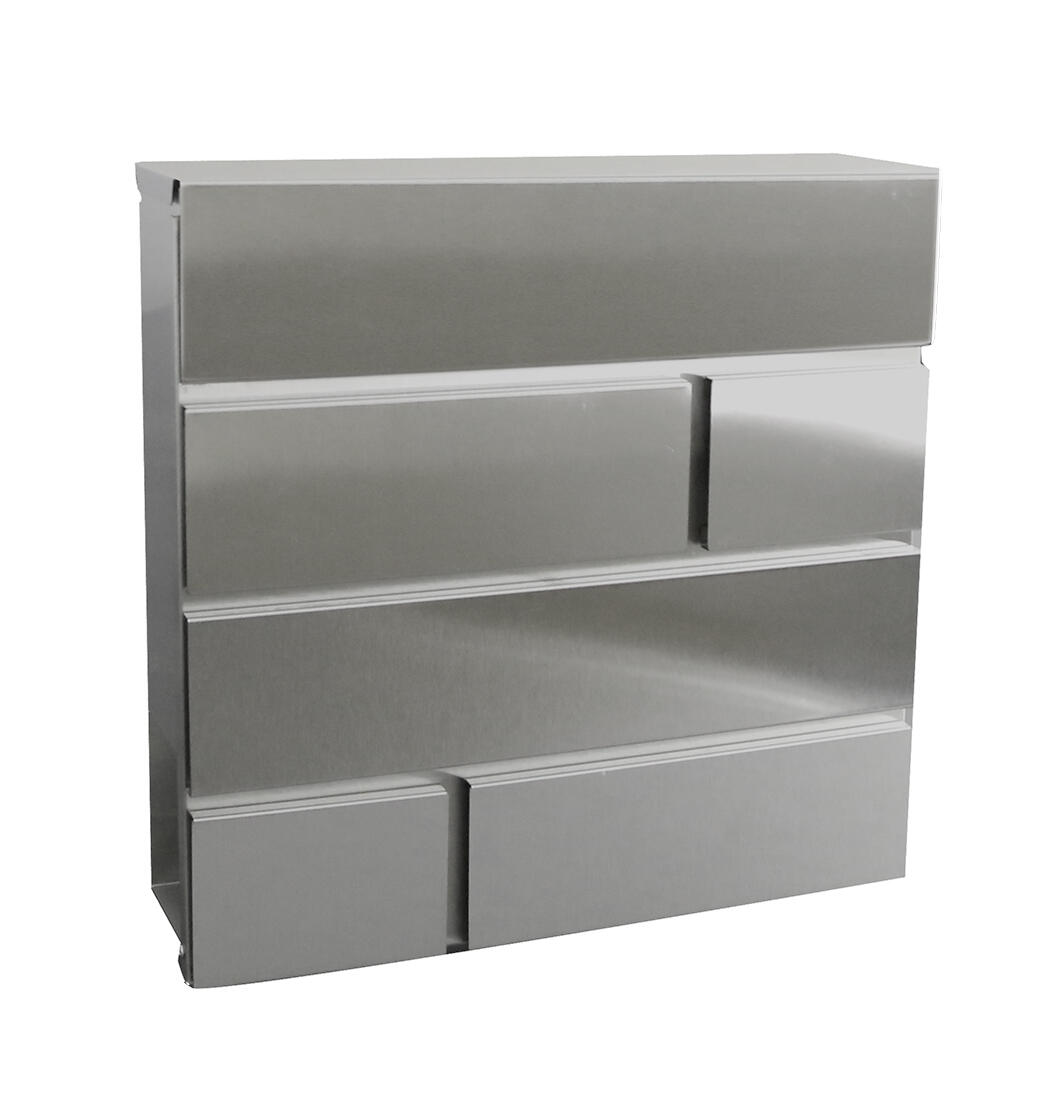 schránka poštovní BRICKS 370x370x105mm nerez 2.2 Kg MTA MAXMIX Sklad14 524105