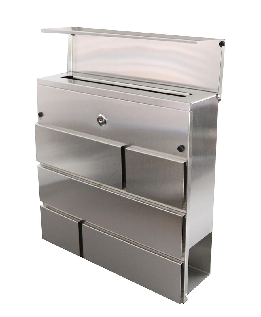 schránka poštovní BRICKS 370x370x105mm nerez 2.2 Kg MTA MAXMIX Sklad14 524105