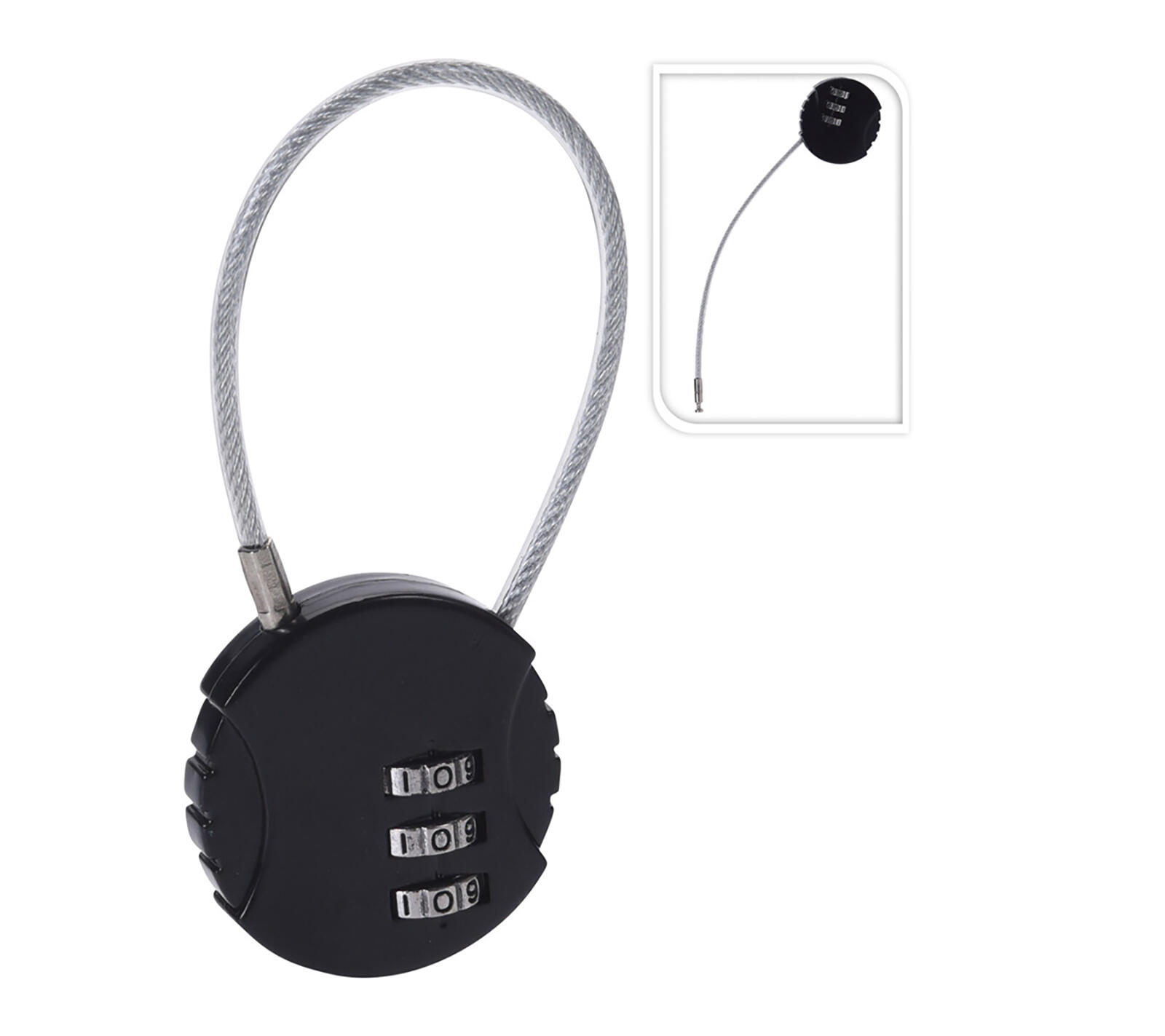 zámek na zavazadlo 9x3,8x1,2cm lankový, kódový 0.03 Kg MTA MAXMIX Sklad14 386713 8719202455083
