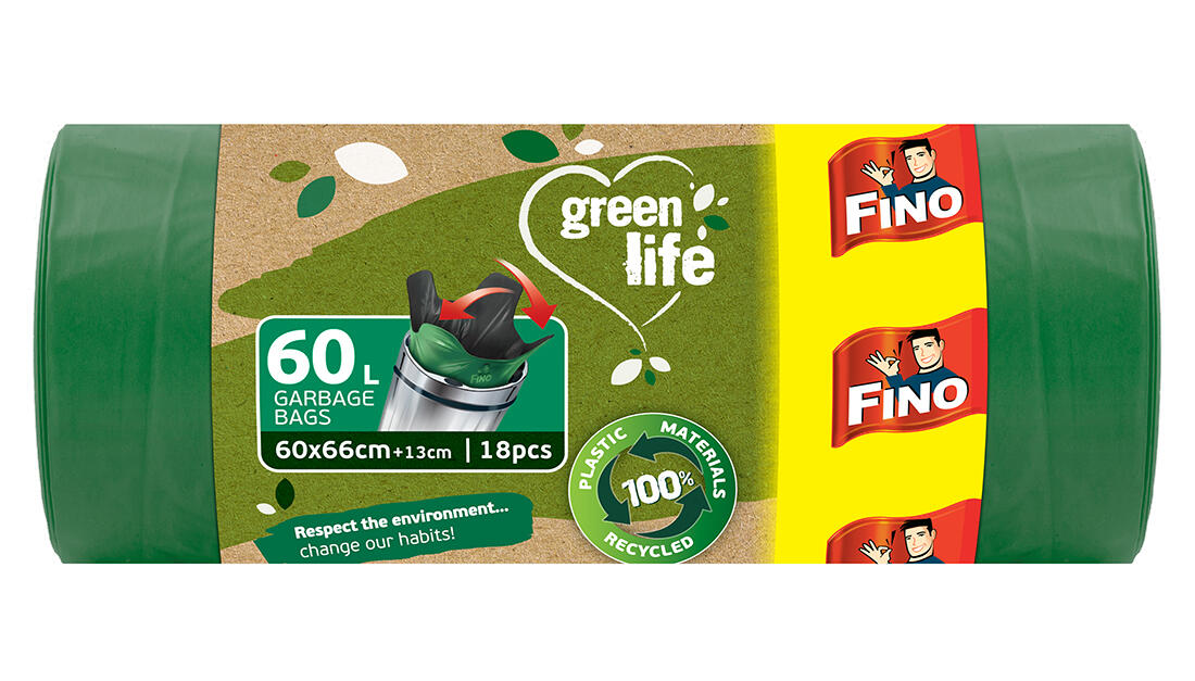 pytle na odpadky BIO s uchy 60l (18ks) 50x55cm 27μm ZE 0.38 Kg MAXMIX Sklad14 281168